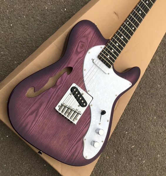 

factory semi hollow tl electric guitar body basswood fingerboard rosewood support for custom
