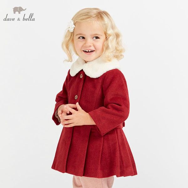 

db8884 dave bella autumn infant baby girls fashion coat kids outerwear toddler children lovely clothes, Blue
