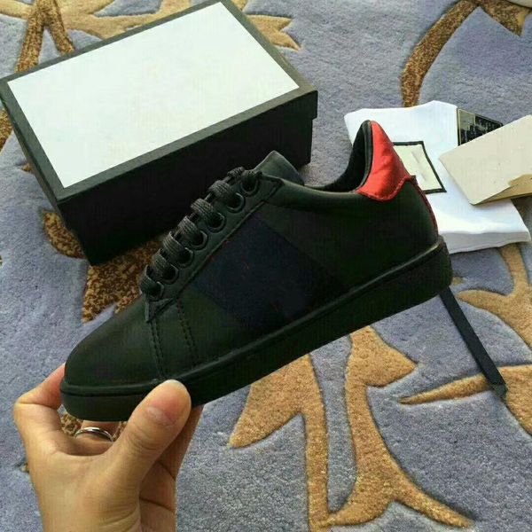 

a1 2021 spring autumn boys stitching white single shoes girls korean version of breathable non-slip casual student sports shoes, Black;red