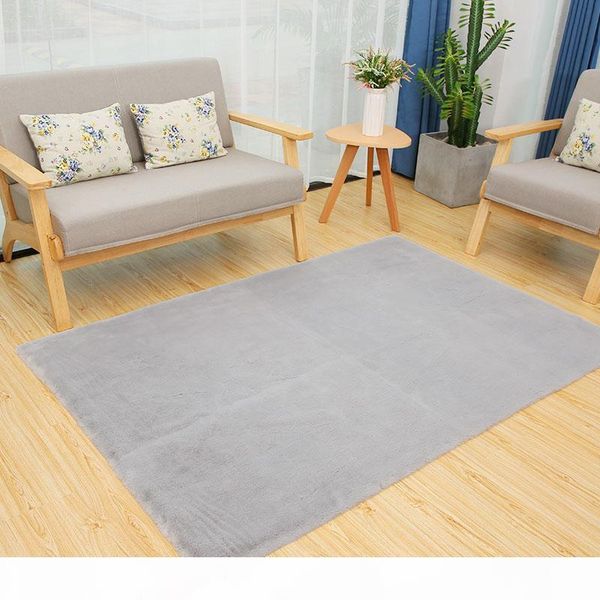 

fur rectangular rug large carpet next to the bed in the living room comfortable soft plush floor mat for adults children