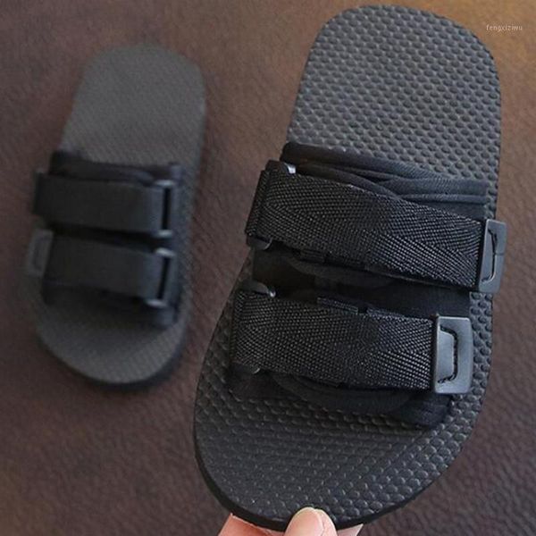 

slipper summer children slippers for boys girl indoor flip flop parent-child beach sandals soft bottom non-slip child sh2441, Black;grey