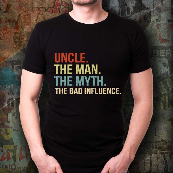 

uncle the man myth legend for gift for uncle bad influence funny new short sleeve hipster male tees sport hooded sweatshirt hoodie t shirt