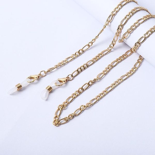 

gold color metal mask chain holder simple casual glasses chain women sunglasses chain gold color h bbyost