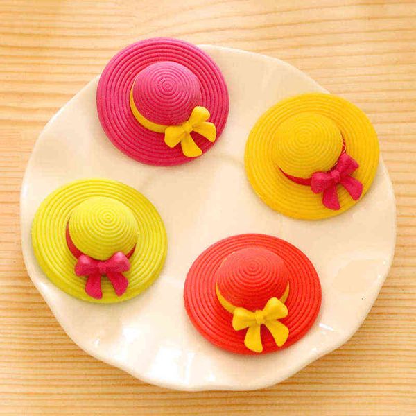 

creative cartoon hat eraser sun rubber student stationery