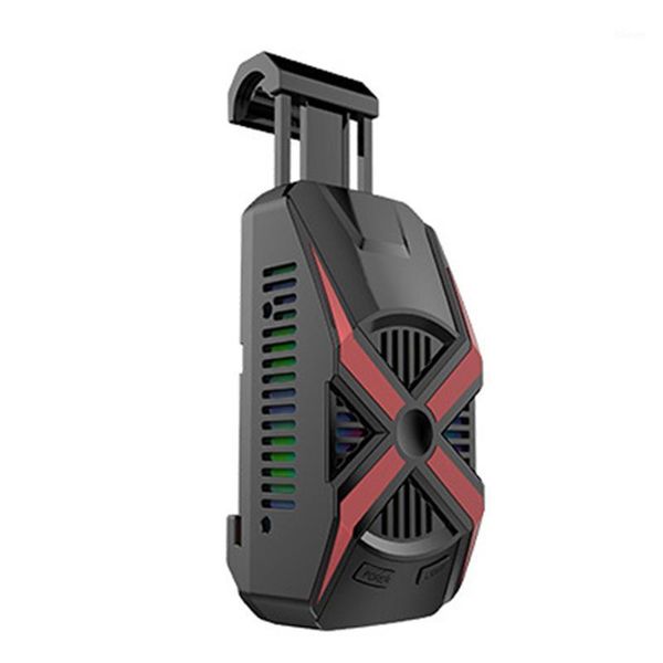 

lapcooling pads dual phone cooler fan + semiconductor with colorful led light pubg for 4.5 inch to 7 plug and1