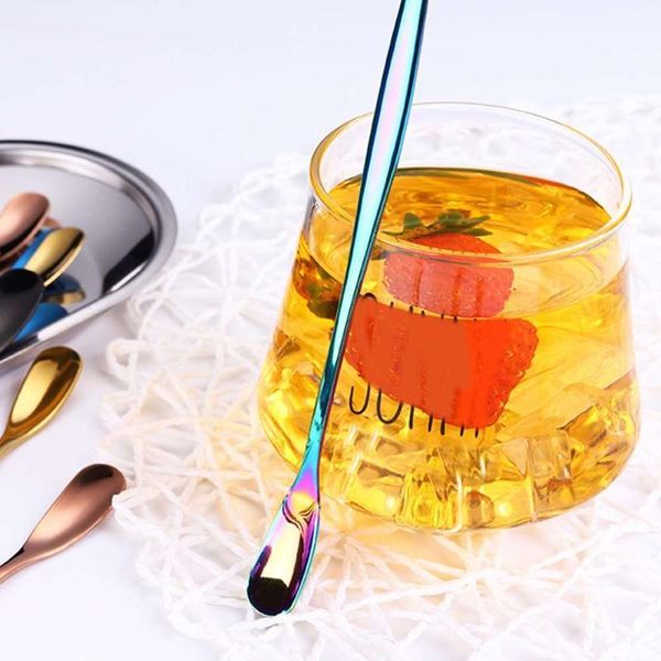 

2pcs stainless steel square head ladle spoon coffee stirring tools milk soup spoon gadgets utensils tools kitchen accessorie1