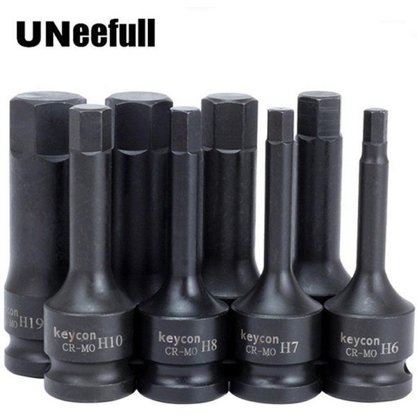 

78mm long 1/2" 12.5mm drive grey pneumatic hex driver socket inner hexagon head screwdriver bit pneumatic h-type hexagon socket1
