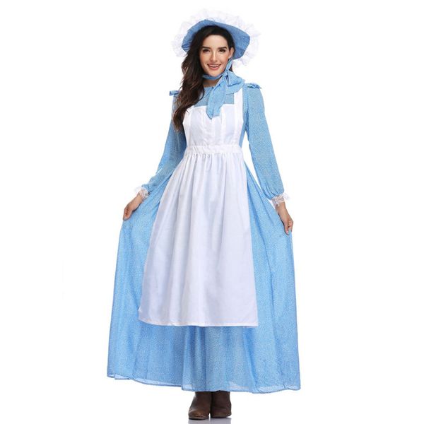 

halloween cosplay art revival maid outfit stage suit costumes cos apparel christmas party gift, Black