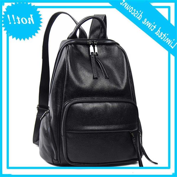 

korean style leather multifunctional backpack autumn women's bag