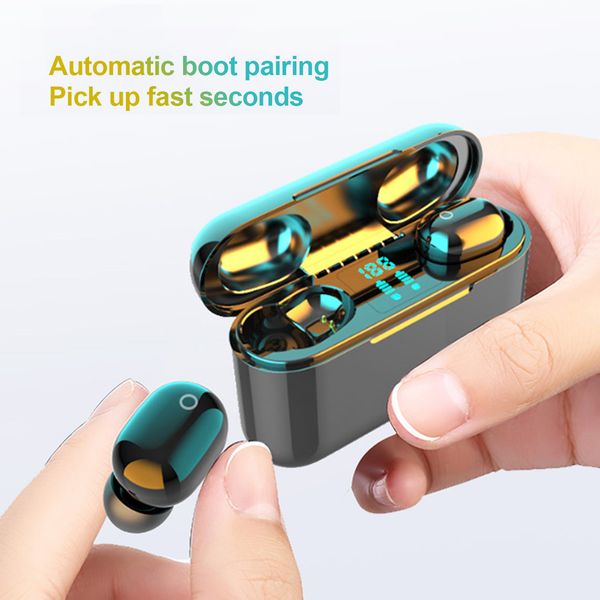 

new arrival a13 pro tws bluetooth 5.0 wireless earphone smart touch headphone headset 2200mah hf stereo earbuds led display