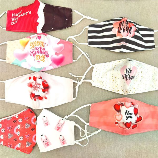 

dhl shipping fashion face mask washable mouth cover couples valentines day mask men women windproof protective masks 8 styles kimter-k237fa, Black