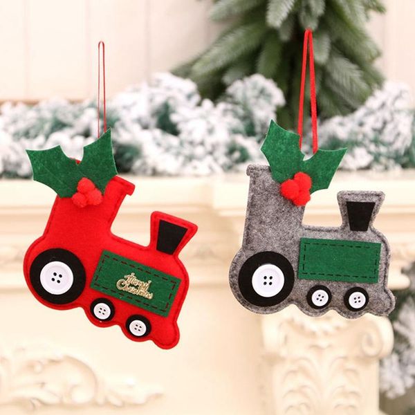 

for 1pc cloth painted colorful car christmas tree pendant ornaments decor for home kids toys gift xmas decor