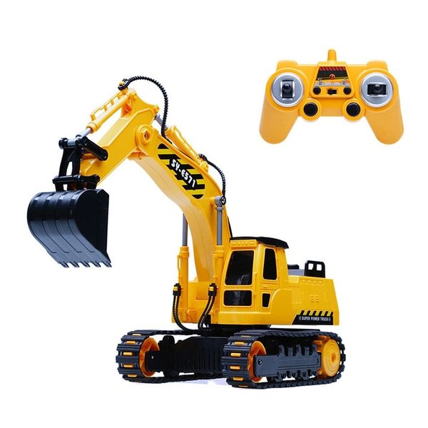 

simulation engineering car rc excavator toys children boys birthday xmas gifts rc engineering vehicle series truck brinquedos y200413