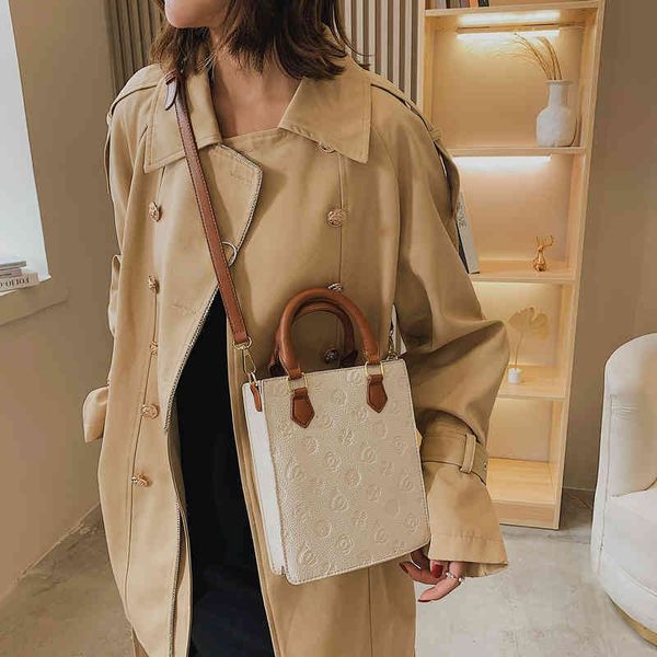 

2022 factory wholesale bag summer fashion single shoulder messenger mini tote small trend embossed women's bag