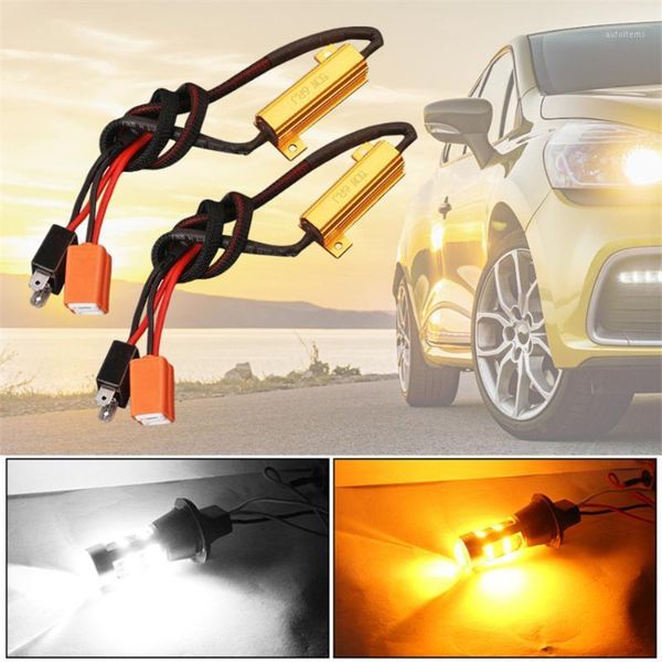 

2pcs h7 50w car led canbus load resistor controller warning canceler led decoder light error 12v resistance load resistors1