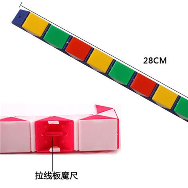 

оригинальная скорость magic cube головоломка линейка линейка 24 блоков образовательные забавные игрушки для детей волшебные линейки блокирую