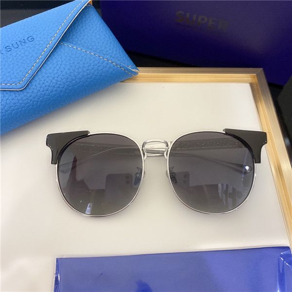 

908 fashion sunglasses with uv protection for men and women vintage oval frameless popular come with case classic sunglasses, White;black