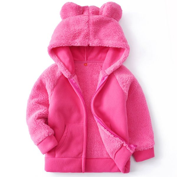 

new spring autumn child kid clothes baby boy girl polar fleece hoodies sweatshirts boys girls polar fleece soft warm hoodies lj200812, Black