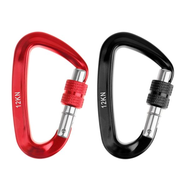 

2 шт 12kn screwgate замок карабин для восхождений рюкзак hook