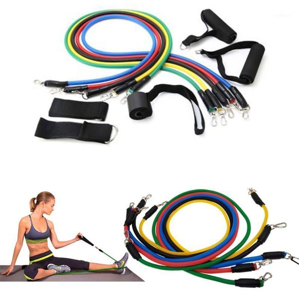 

resistance bands 11 pcs/7pcs pull rope fitness exercises latex tubes pedal excerciser body training workout yoga1