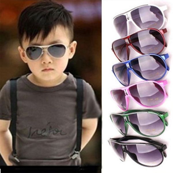

boys girls newchild sunglasses newanti-uv shades kids baby goggles outdoor multi frames retro children sun glasses black pink 2021