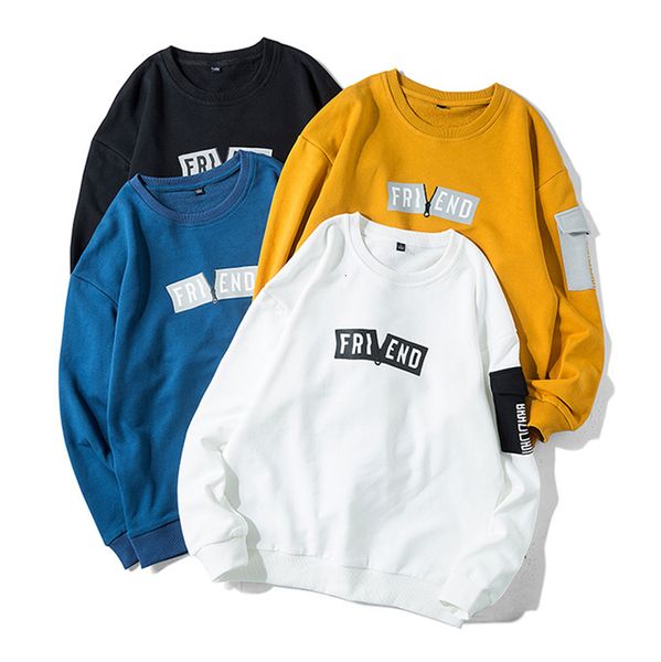 

2021 new autumn fleece hoodies men warm long sleeve mens sweatshirts cotton harajuku streetwear male pullovers fashion men's hoodie iv7, Black