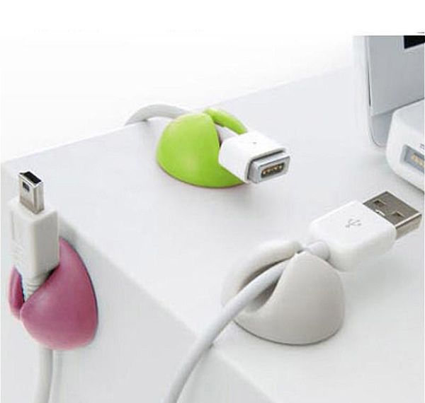 

5pcs solid desk set wire clip organizer office accessories supplies bobbin winder wrap cord cable manager for usb qylymy xhhair