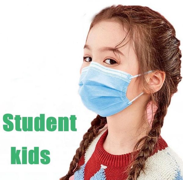 

layers 3-ply non woven disposable face mask 3 earloop anti-dust face masks mouth masks kid mask shipping with in 12-24 hours