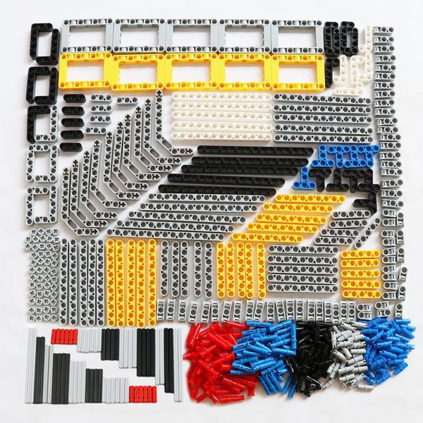 540PCS Bulk Building Blocks Bricks MOC Toys Technic Liftarm Viga Eixo Pin Connector Substitua Peças Compatíveis Com Lego Technic C1115
