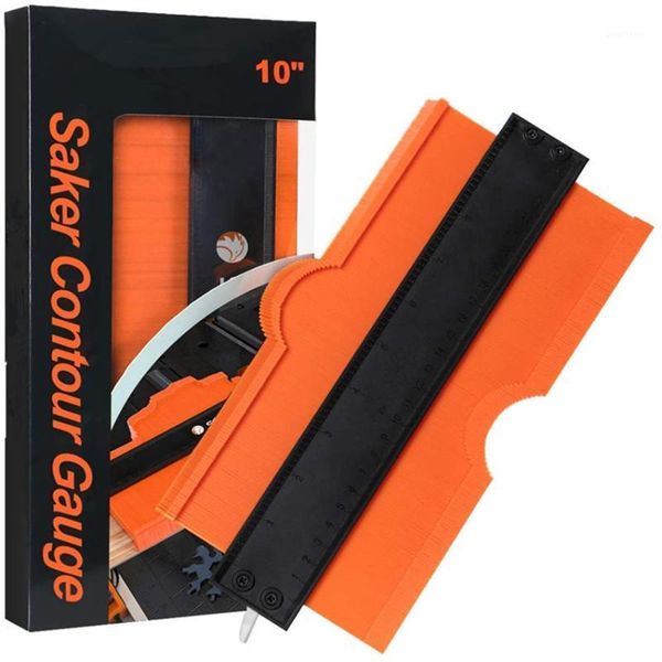 

5/10 inch metal self locking type contour gauge wider 60mm depth abs profile gauge shape duplicator for fit and easy cutting1