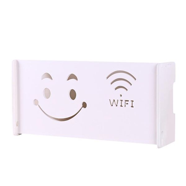 

mounted pattern wifi smiling wall with face container and router storage rack box shelf yxluro dh_niceshop