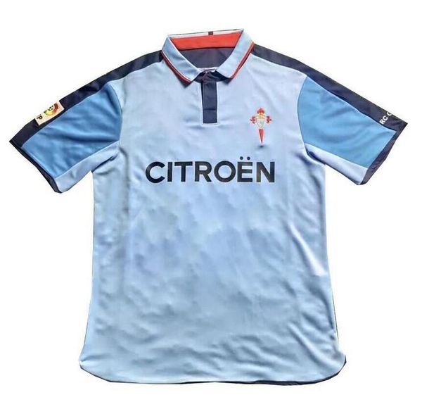 

retro 2002 2003 2004 celta de vigo football shirt 02 03 04 soccer jersey vintage home blue classic camiseta milosevic mostovoy jesuli, Black;yellow