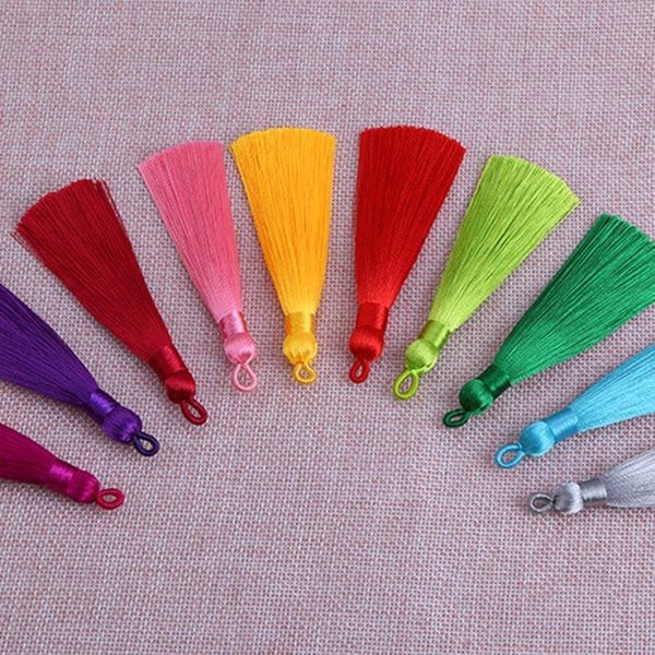 

10pcs lot 8cm cotton silk tassel for earrings charm pendant satin tassel diy jewelry making handmade pendant craft accessories h wmtrrk