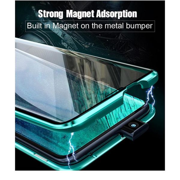 

360 magnetic adsorption metal case for oppo realme 7 6 5i reno 4 3 pro lite a9 a5 a31 a11x 202 jllujc
