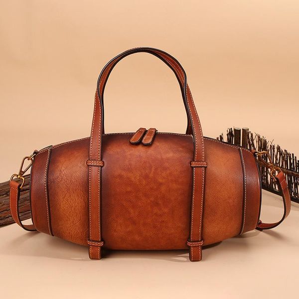 

2020 female genuine leather handbag ladies retro elegant shoulder messenger bag cow leather handmade woman crossbody bags