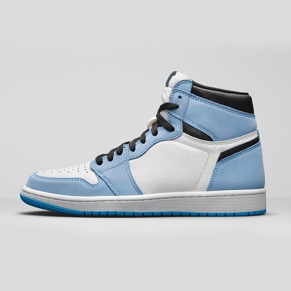 

2021 men women basketball shoes 1s high og university blue 1 black blue white mens trainers athletic sports sneakers size 36-45
