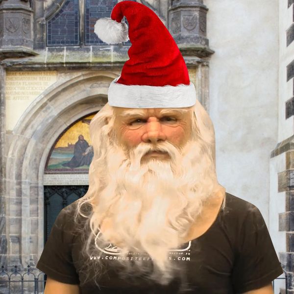 

old another christmas one man of my holiday funny super soft cosplay santa claus mask headgear casque de masque