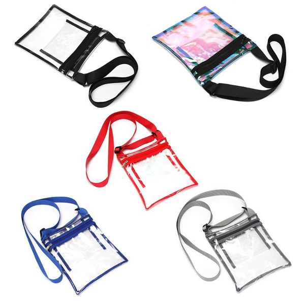 

tpu clear cross-body purse stadium approves clear bag with inner pocket for sports event concert festival