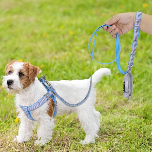 

cute dog harness adjustable nylon pet puppy chihuahua harness vest dog leash set pink for small medium dogs cats pet jllsck