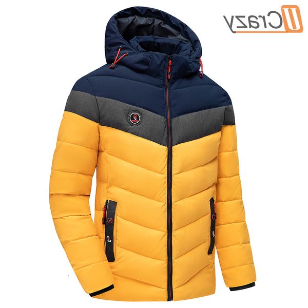 

2020 winter brand casual warm thick waterproof coat new autumn outwear windproof hat parkas jacket men