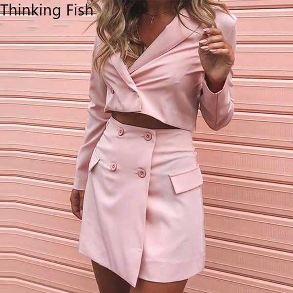 

autumn women outside dress suit to wear a tuxedo suits high waist ms office block size is elegant and pink + 21, White