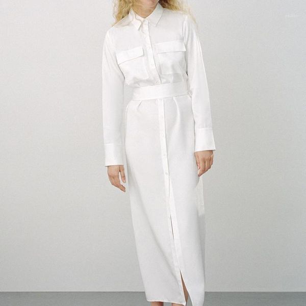 

elina minimalist straight dresses women fashion tie belt waist dress women elegant ankle length white dresses female ladies gt1, Black;gray