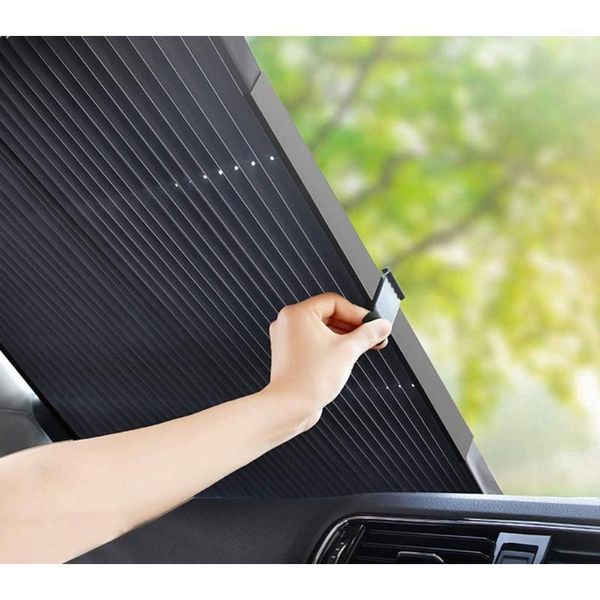 

car sunshade window cover retractable windshield visor curtain auto sun shade block anti-uv windscreen shades accessories1