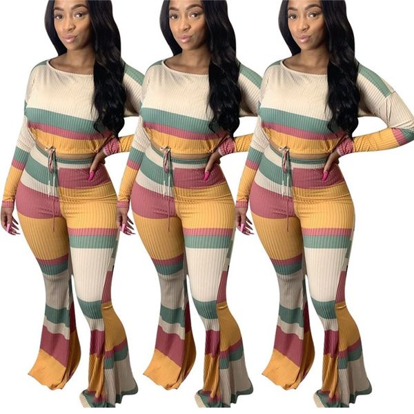 

women panelled 2 piece set sweatsuit hoodies flare pants s-2xl fall winter casual clothing long sleeve pullover+leggings outfits capris 3951, White