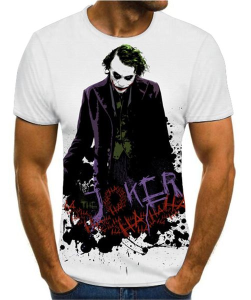 

joker be reborn the joker comics character joker with poker summer 3d print shirts hentai hippie graphic men clothing