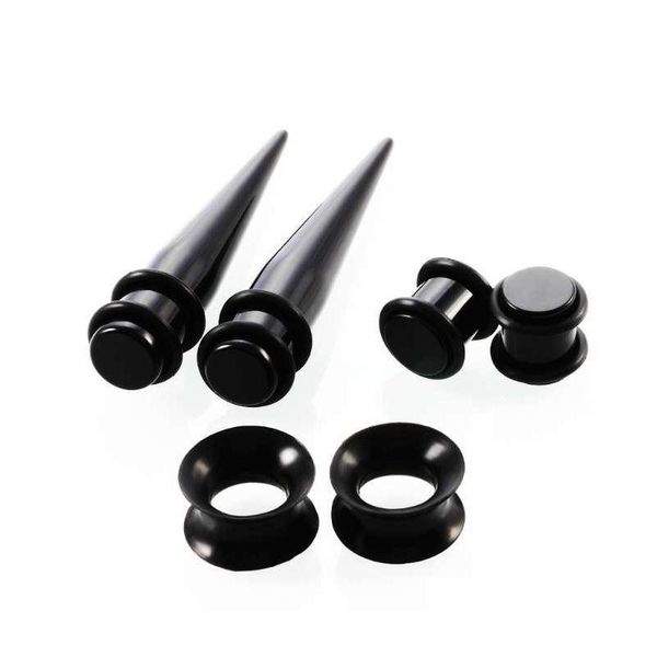 

50 pcs men womens earlets gauges fashion punk jewelry hollow tunnel plug ears expanders r jlllrn yy_dhhome, Silver