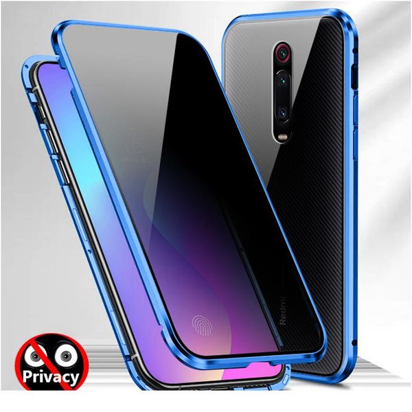 

360 anti peeping privacy magnetic case for xiaomi redmi note 9 8 pro 9s 8t k20 mi 10 9t not bbyqqr