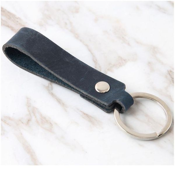 

fashion colors cowhide leather car keychain waist hanging leather key chain cowhide wallet keychains key rope keyholde m jlltli