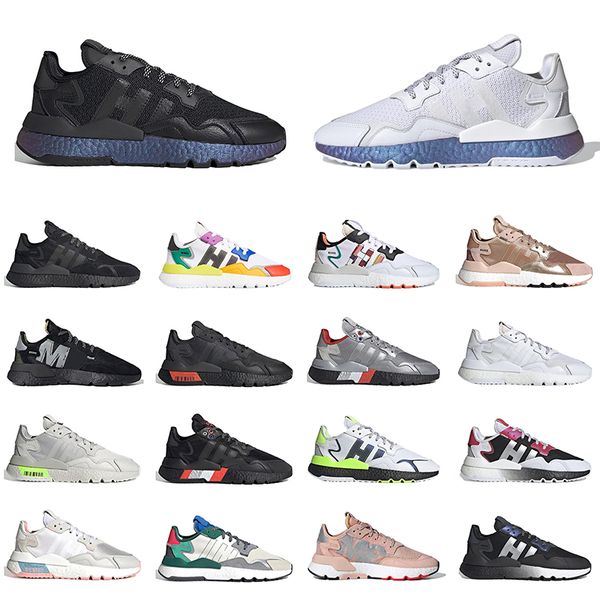 

nite jogger joggers mens womens running shoes triple white all black reflective xeno rose gold walking jogging sports sneakers men trainers