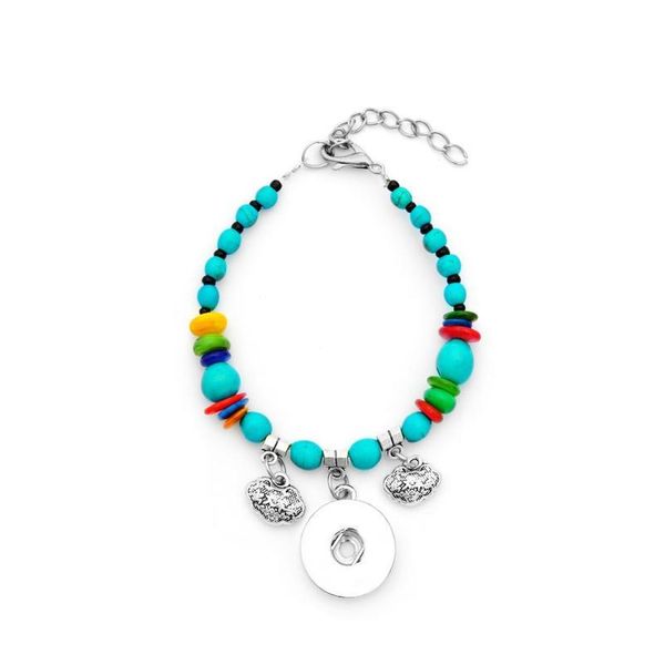 

b278 national style bohemian18mm metal snap button stone bracelet carter love bangle wrist watches women one d jllvwt, Golden;silver